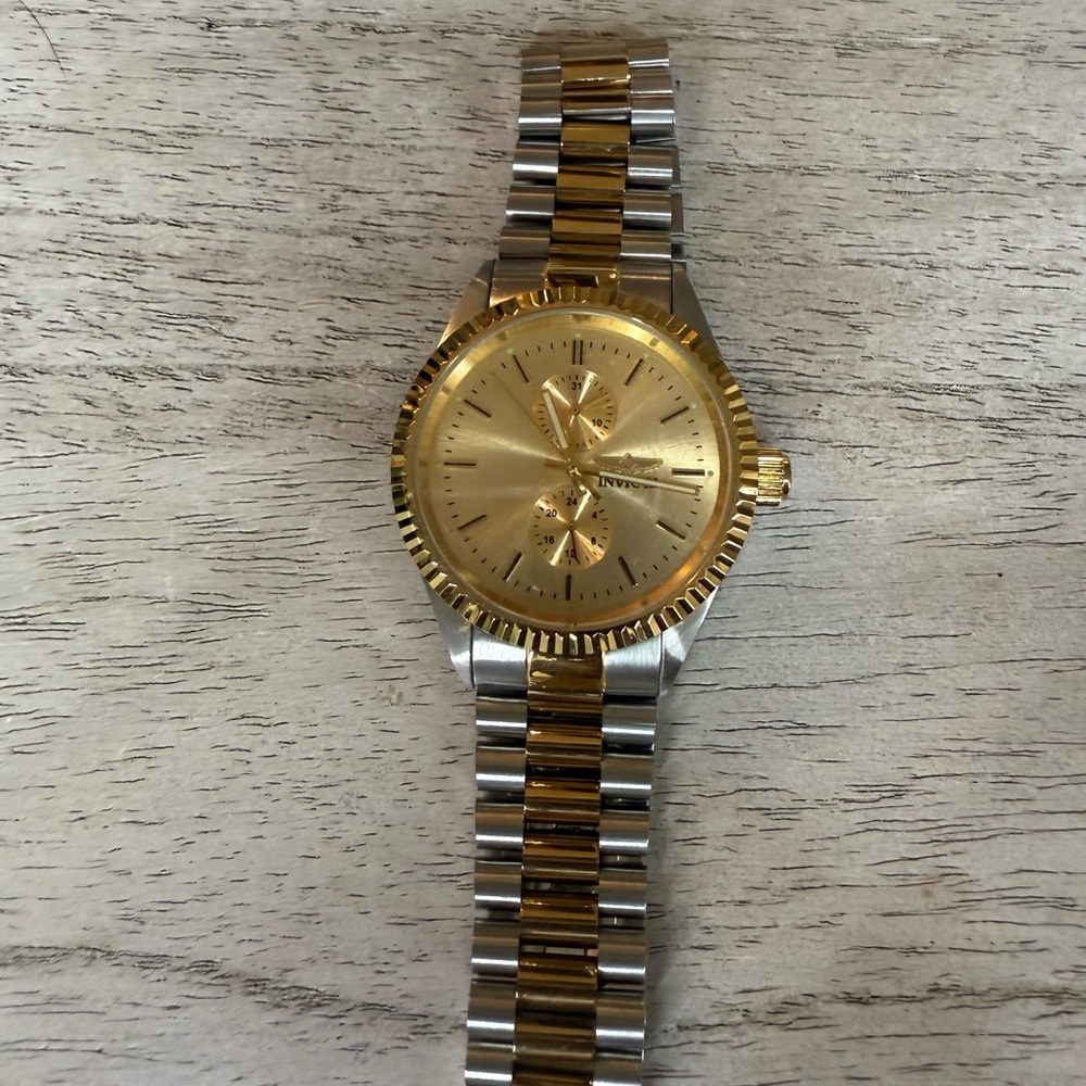 Open Box -Invicta Speciality Mens Gold and Silver Watch-43mm